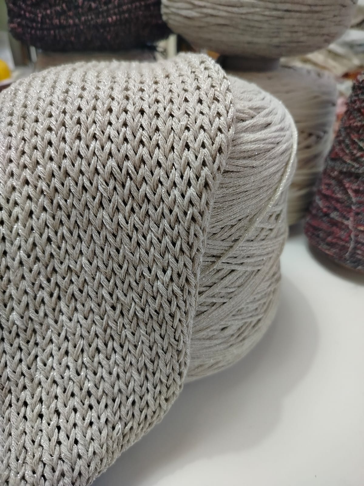 Filato Cotone Misto -Macramé con Lurex