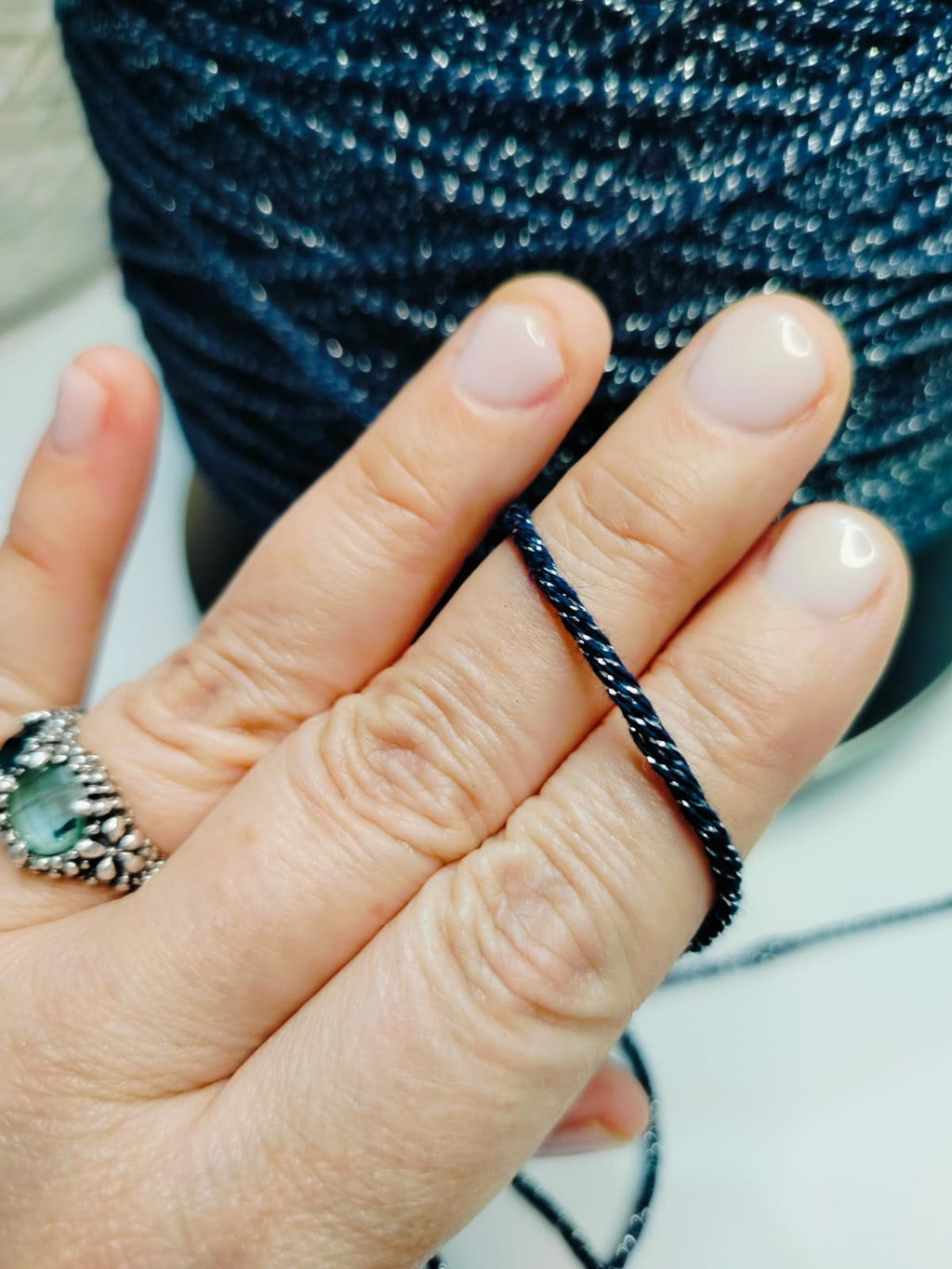 Filato Cotone Misto -Macramé con Lurex
