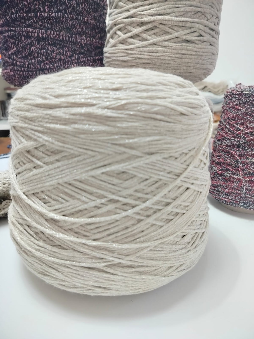Filato Cotone Misto -Macramé con Lurex